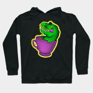 Dinosaur loves coffee Hoodie